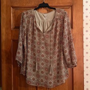 St. John’s Bay 3 quarter sleeve top